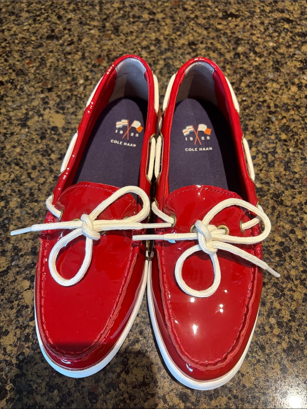 Cole Haan red ladies boat shoes size 6.5. $35